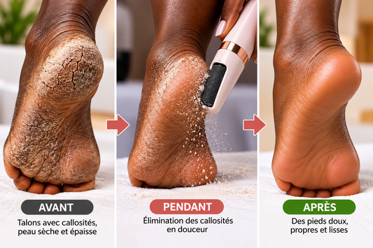 PediLisse - Râpe Électrique pour Pieds Sans Fil rechargeable– Dites Adieu aux Talons Rugueux et Retrouvez des Pieds Doux et Soignés !